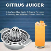 Stainless Steel Portable Hand Juicer Orange Lemon Citrus Lime Fruit Juice Squeezer Kitchen Gadgets Manual Multifunctional Juicer