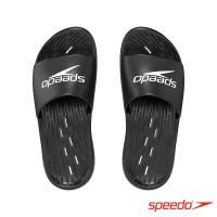【SPEEDO】男 排水拖鞋(黑)
