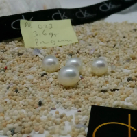 Butiran Mutiara Air Laut ASLI White, DE023