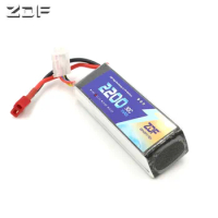 ZDF Lipo Battery 11.1V 2200mAh 30C for RC Trex 450 Fixed-wing Helicopter Quadcopter Airplane Car Lipo 3s Bateria