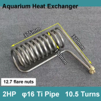 Titanium Tube Coil Evaporator for 2HP Aquarium Chiller Heat Exchanger Fish Tank in Seafood Pond