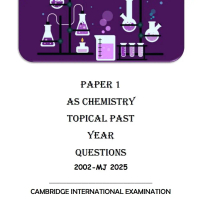Cambridge A Level Chemistry Topical Past Paper PDF 2002-MJ2025