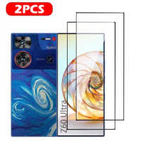 2PC Vacuum Plating Tempered Glass for ZTE Nubia Z60 Z50 Ultra Z50S Pro Screen Protector for Nubia Redmagic 8 8s 9 Pro Plus Glass