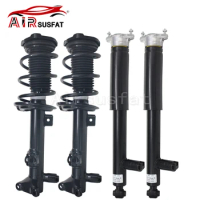 Front + Rear Suspension Shock Absorber w/EDC For Mercedes C-class W204 C204 E-class C207 W207 A2043230900 A2043201000 2043202930