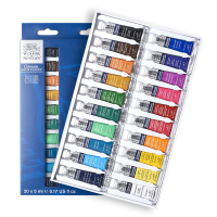 溫莎頓歌文水彩顏料常用12色18色24色套裝5ml8ml21ml固體半塊裝