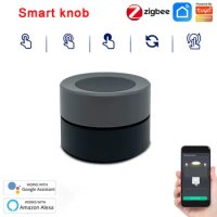 Smart Home Zigbee Scene Knob Switch Tuya Smart Life App Remote Control Wireless Automation Scenario Switch Button Controller