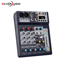 GAX-FX8 Mini 8-channel mixer with built-in 16 kinds of 24BIT DSP digital audio effects for computer live streaming