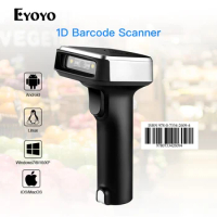 Eyoyo Eyoyo-1900 Wireless Barcode Scanner 1D 2.4G Portable Handheld CCD Reader For POS iPad iOS Android Tablets Or Computers PC