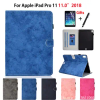 Case For iPad Pro 11 2018 Smart Cover Funda For New iPad Pro 11 inch 2018 Funda Tablet Protector Stand Capa Skin Shell +Film+Pen