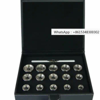 15pcs Stainless Steel Watch Case Opening Dies for Breitling Caseback Removal
