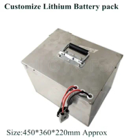 48v 5000wh battery pack lithium LMO NMC max 200A BMS for Electric outboards boats motor 8KW 5kw power fishing bait + 10A charger