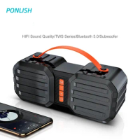 Outdoor Camping Accessories Bluetooth Speaker Wireless HiFi Hi-Res 20W Audio Plug-in Subwoofer Tent Cycling Hiking Accessories