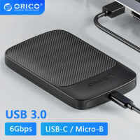 ORICO 2.5" Inch SATA SSD External Case USB 3.0 HDD Drive Enclosure Type C 5Gbps 6Gbps USB3.0 Hard Disk Storage Box Cover Housing