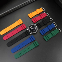 22mm Silicone Strap for CASIO MDV-106 MDV-107 MTP-VD01D efr-303l Diving Sport Waterproof Watchband for Seiko SKX007 SRP777J1