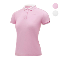 【HONMA 本間高爾夫】女款短袖彈性POLO衫 2款任選(XS~L 淺粉 白色 HWJX707R917)