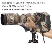 ROLANPRO L Rain Cover for Canon RF 400mm F/2.8 L IS US , Canon RF 600mm F/4 L IS USM,Canon RF 800mm F5 L IS USM Rain Coat