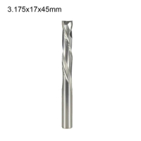 2 Flutes End Mill Compression Up/Down Cut Spiral Router Bit CNC Solid Carbide End Mill Wood PVC Plastic End Mill Cutter Bits