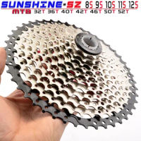 8 9 10 11 12 Speed Cassette 32/36/40/42/46/50/52T Wide Ratio Freewheel Mountain Bike MTB Bicycle Cassette Sprocket For Shimano