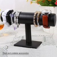 1Pcs/Pack T Type Display Stand Holder Jewelry Organizer Chain Watch Single Layer Headband Jewelry Bracelet Velvet 23.5*15.5cm