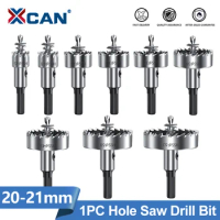 XCAN HSS Hole Saw Drill 20-21mm Stainless Steel Hole Opener Hole Saw Drill Bit for Metal Alloy Iron Cutting Drilling Tool