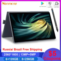Global 128GB/256GB ROM 10.8 Inch 2.5K 2 in 1 Tablet Android MT6797 10 Cores Gaming Tablets 4G Call Laptop Tablet With Keyboard