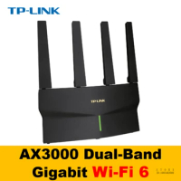 TP-LINK AX3000 Dual-band Gigabit Wi-Fi 6 Wireless Router, 4*10/100M/1000M WAN/LAN Ports, Auto MDI/MDIX, TL-XDR3030 Mesh Version