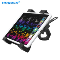 Xnyocn Bike Treadmill Tablet Holder For 7-12 inch 360 Rotation Adjustable Bicycle handlebar Bracket Mount For iPad air Pro 11