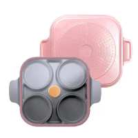 【NEOFLAM】Steam Plus Pan雙耳烹飪神器&amp;玻璃蓋-粉紅FIKA_瓦斯爐 電磁爐 烤箱可用