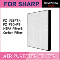 For Sharp Air Purifier Filter FP-J30TA FU-A28TA FP-F30TA FP-GM30B-B KC-F30TA-W FP-JM30B-B (FZ-Y28FTA FZ-F30HFE) HEPA filter