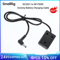 Smallrig DC5521 to NP-FW50 Dummy Battery Charging Cable, Dummy Battery for Sony A5000/6000/6100/6300/6500/A7/A7 II Camera -2921