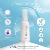 KYMM SKIN Effortless Sunscreen SPF 50 Semprot 60ml Ceramide Kering Berminyak