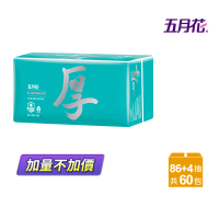 MAY FLOWER 五月花 舒敏厚棒抽取式衛生紙(86+4抽x60包)