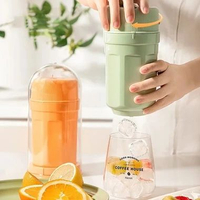 Botol Pencetak Es Batu Cepat Cetakan Es Batu Model Gelas Putar Putih