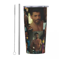 Stainless Steel Tumbler Can Yaman Coffee Mug Actor Model Leakproof Cold and Hot Car Mugs Beach Custom DIY Water Bottle