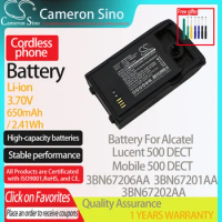 CameronSino Battery for Alcatel Lucent 500 DECT Mobile 500 DECT 3BN67200AA 3BN67201AA fits NEC 690109 Cordless phone Battery