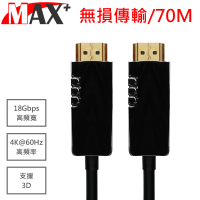 【MAX+】HDMI2.0光纖纜線 70米