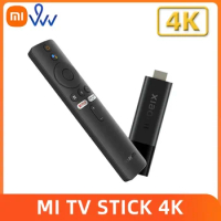 Global version Xiaomi Mi TV Stick 4K Bluetooth 5.0 Wifi Google Assistant Android TV 11 HDR Quad Core 2GB+8GB Smart TV Dongle