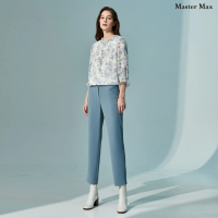 【Master Max】不易皺素色西裝直筒休閒褲(8223005)