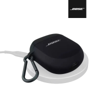 【BOSE】QuietComfort 消噪耳塞 矽膠無線充電盒保護套 黑色(通用 II / Ultra)