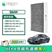 【綠綠好日】BMW 1系列F20/F21/2系列F22/F23/F87/3系列F30/F31/4系列(汽車冷氣HEPA濾網 GBW005)