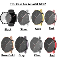 Protective Case For Amazfit GTR 2 Cover Shell Full Screen Protector Soft TPU Frame For Xiaomi Huami Amazfit GTR2 Watch Bumper
