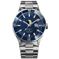 BALL波爾錶 Roadmaster系列 陶瓷錶圈 月相 潛水機械腕錶 43mm / DM3150B-S13J-BE