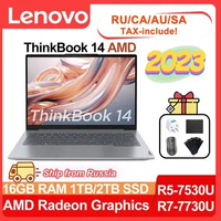 2023 Lenovo ThinkBook 14 Laptop AMD R5 7530U/R7 7730U Radeon Graphics 16GB RAM 1TB/2TB SSD 14inch 2.2K Backlit keyboard Notebook