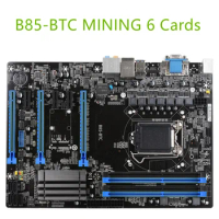 mining BTC B85-BTC 6PCI-E Desktop Motherboard B85 LGA 1150 DDR3 16G SATA3 USB3.0 ATX BTC Mining Motherboard