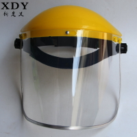 防護面罩透明防飛濺沖擊面罩頭戴式粉塵打磨面屏廚房炒菜隔熱面罩