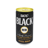 【UCC】BLACK無糖咖啡185gx30入/箱