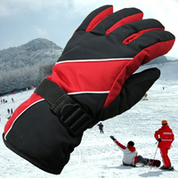 手套 男士成人防風防雨防滑滑雪手套冬季加絨加厚保暖太空棉騎行手套