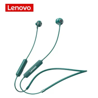 New Lenovo SH1 Wireless Earphone Bluetooth 5.0 Chip HIFI Sound Quality IPX5 Waterproof Sports Headset Magnetic Neckband Earbuds