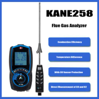 KANE 258 Economical Flue Gas Analyzer Hydrogen (H2) Ready to MIX up to 20%,Combustion Performance/Efficiency Check KANE258,New.