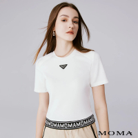【MOMA】精緻三角LOGO太空棉上衣(兩色)